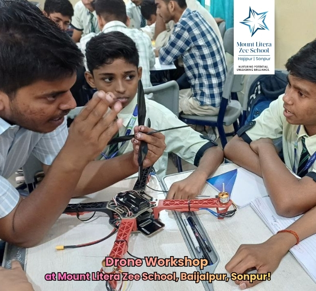 Drone workshop at MLZS hajipur 
